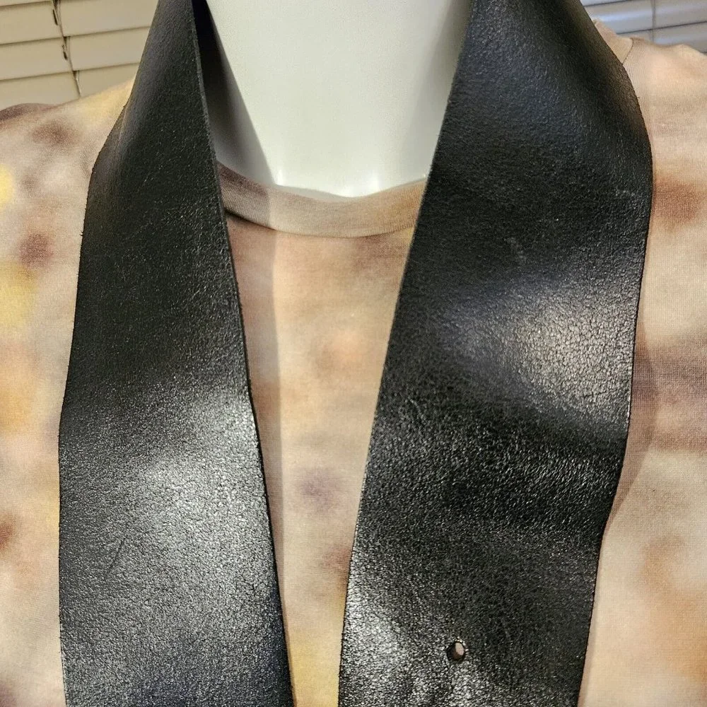 VGC Preloved Soft, Wide Leather Dress Hip Belt, by Warehouse, Holes from 28-32in - Picture 10 of 13